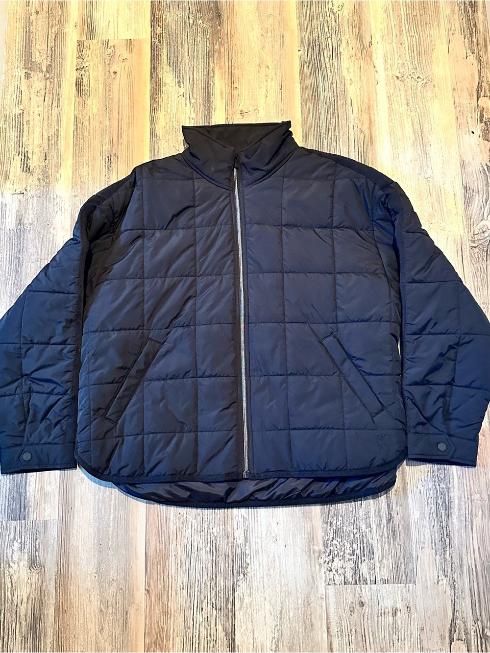 Roxy Navy Quilted Puffer Jacket